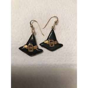 Witches Hat Halloween Earrings Pierced